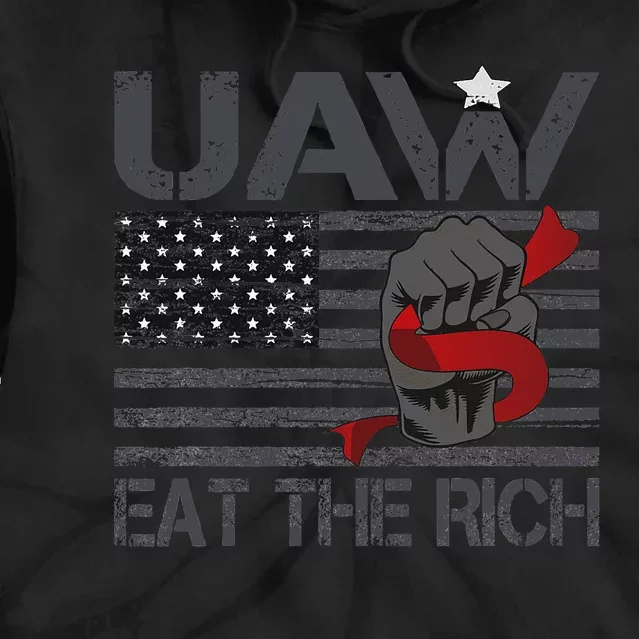 Uaw Eat The Rich Tie Dye Hoodie