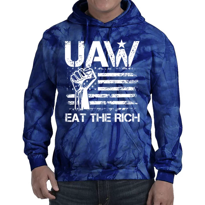 Uaw Eat The Rich Tie Dye Hoodie