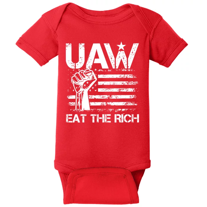 Uaw Eat The Rich Baby Bodysuit