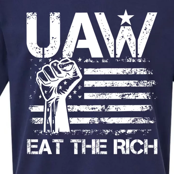 Uaw Eat The Rich Sueded Cloud Jersey T-Shirt