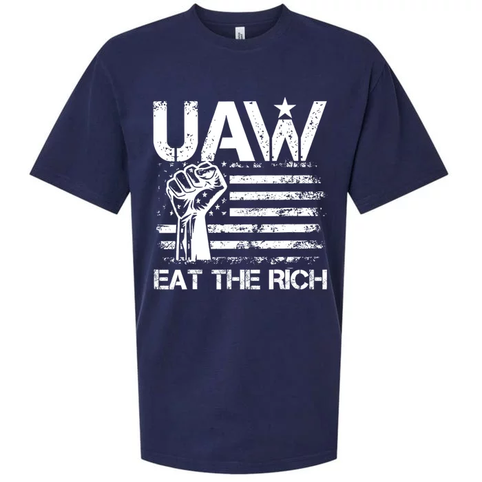 Uaw Eat The Rich Sueded Cloud Jersey T-Shirt