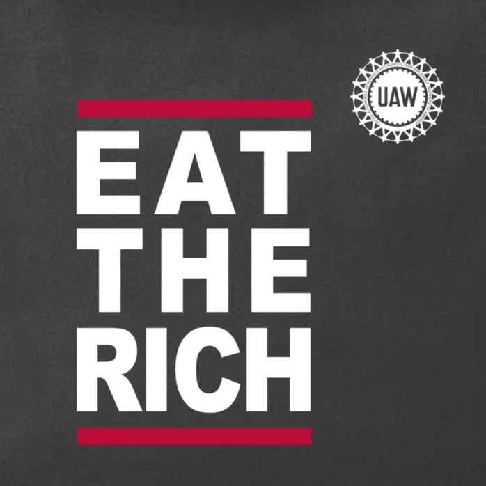 Uaw Eat The Rich Zip Tote Bag