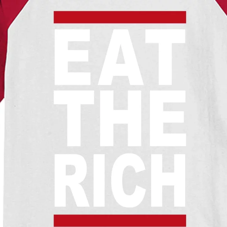 Uaw Eat The Rich Kids Colorblock Raglan Jersey