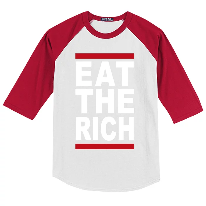 Uaw Eat The Rich Kids Colorblock Raglan Jersey