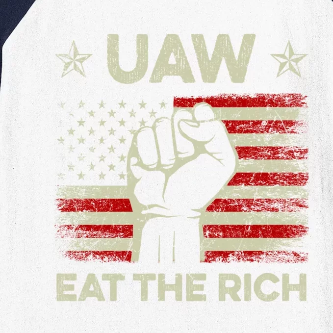 Uaw Eat The Rich Baseball Sleeve Shirt