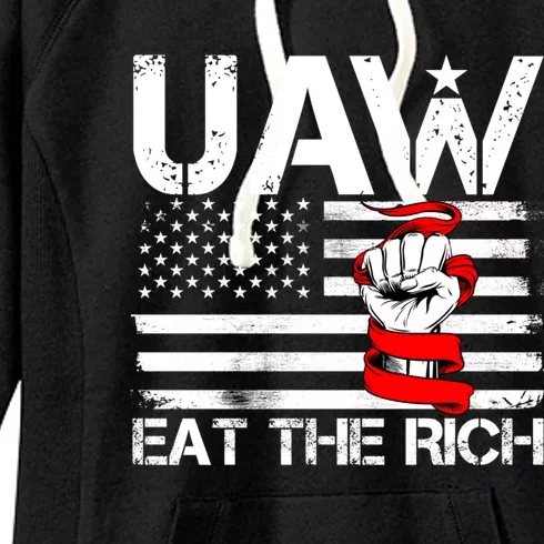 Uaw Eat The Rich Women's Fleece Hoodie