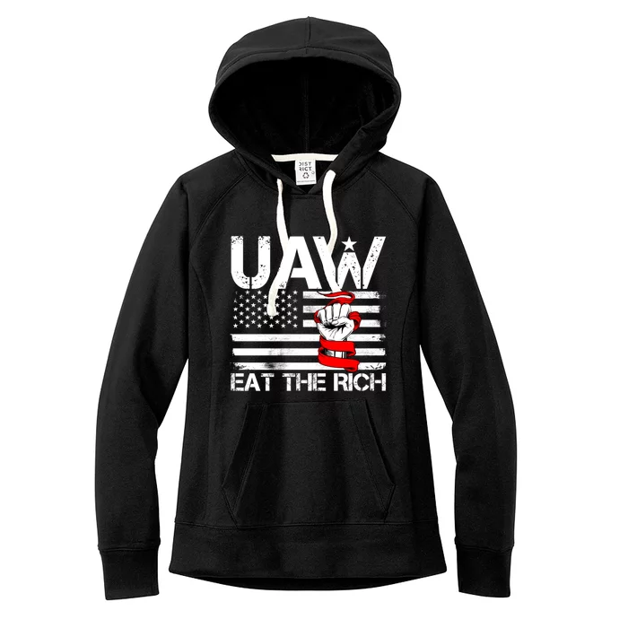 Uaw Eat The Rich Women's Fleece Hoodie