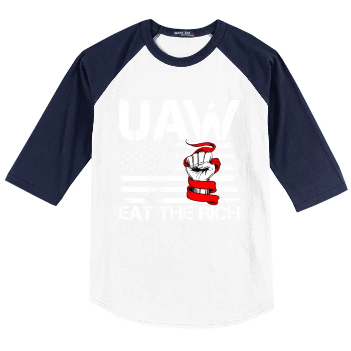 Uaw Eat The Rich Baseball Sleeve Shirt