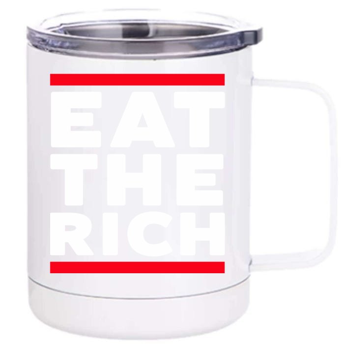 Uaw Eat The Rich Front & Back 12oz Stainless Steel Tumbler Cup