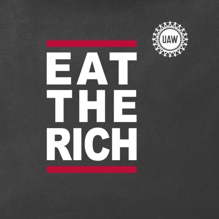 Uaw Eat The Rich Zip Tote Bag