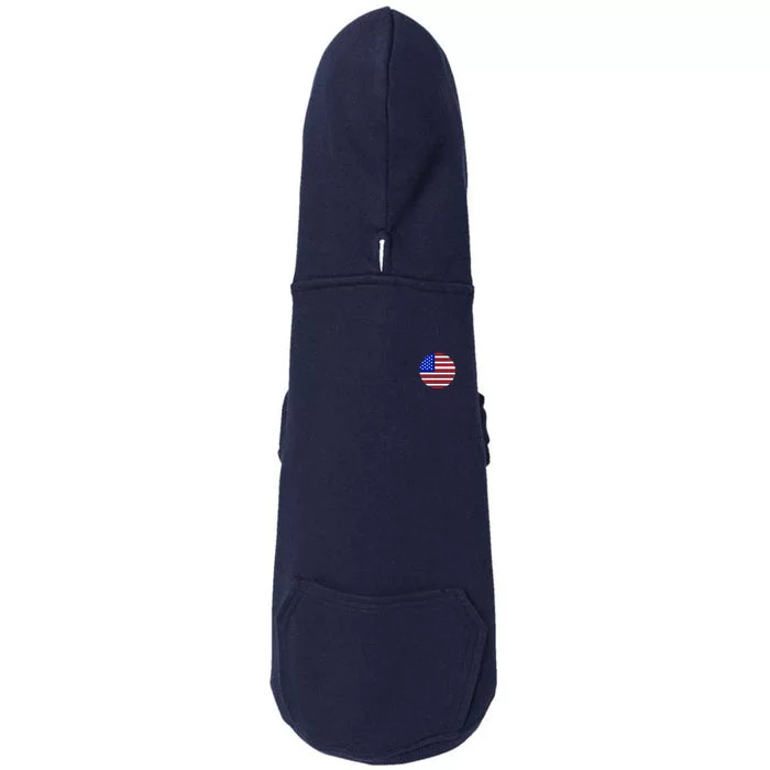 USA Emblem Front & Back Doggie 3-End Fleece Hoodie