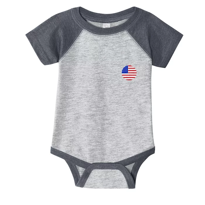 USA Emblem Front & Back Infant Baby Jersey Bodysuit