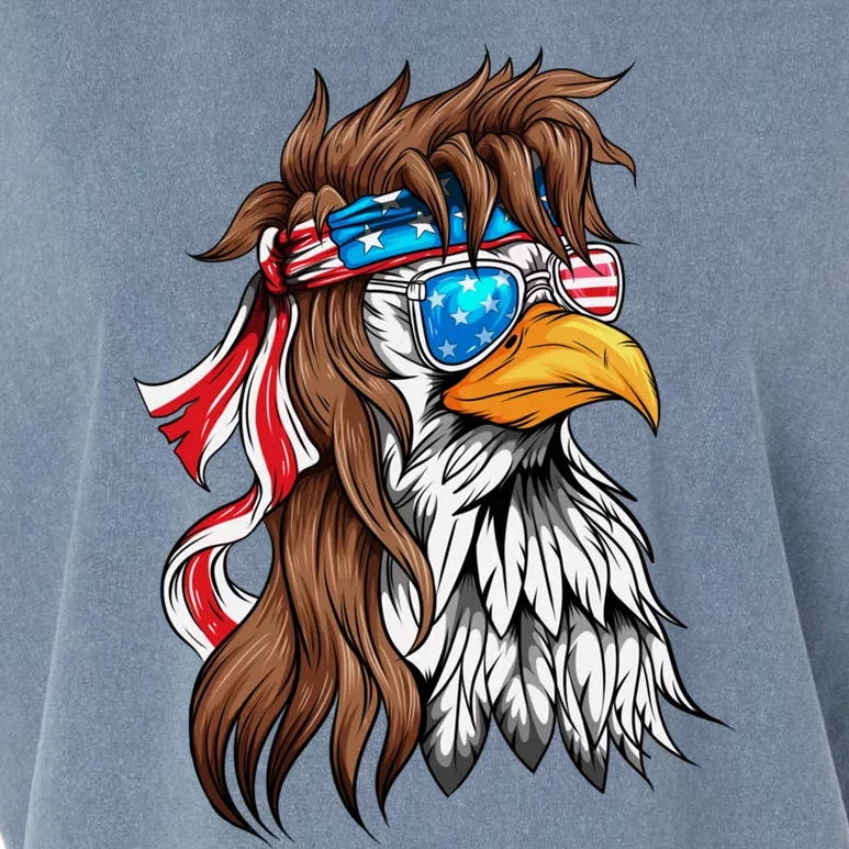 Usa Eagle Us Flag Bandana America National Day Gift Garment-Dyed Women's Muscle Tee