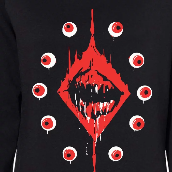 Ultrakill Eyeballs Womens California Wash Sweatshirt