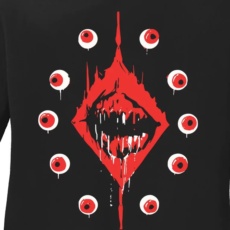 Ultrakill Eyeballs Ladies Long Sleeve Shirt