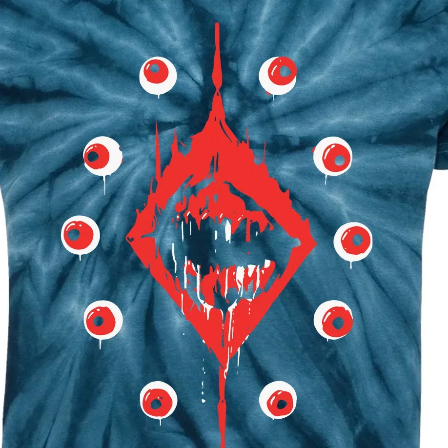 Ultrakill Eyeballs Kids Tie-Dye T-Shirt