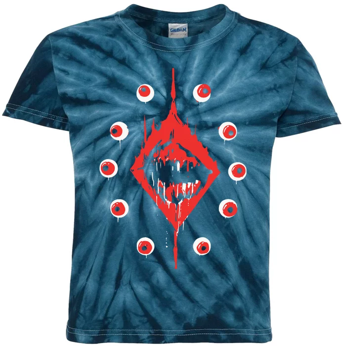 Ultrakill Eyeballs Kids Tie-Dye T-Shirt