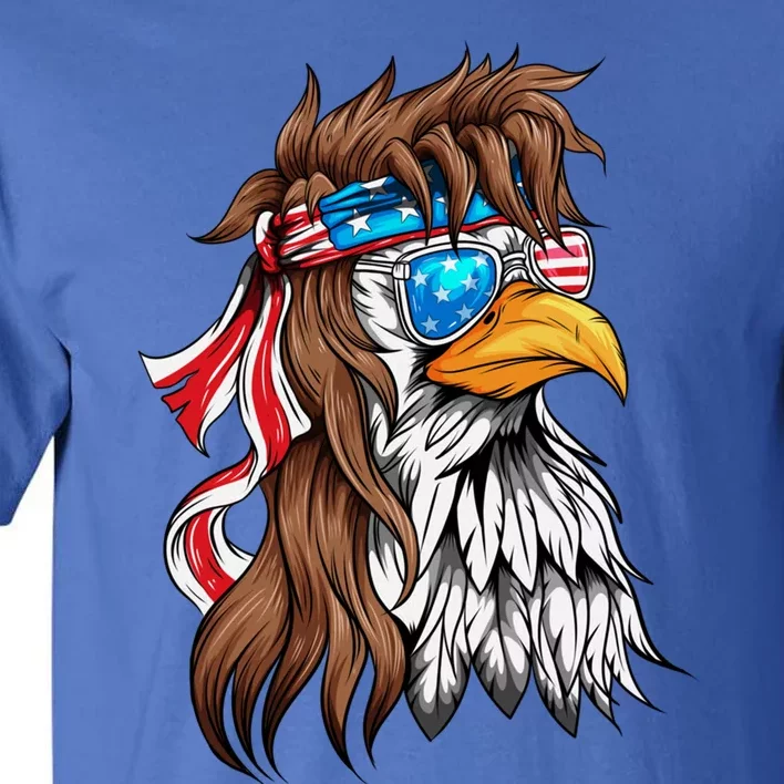 Usa Eagle Us Flag Bandana America National Day Gift Tall T-Shirt