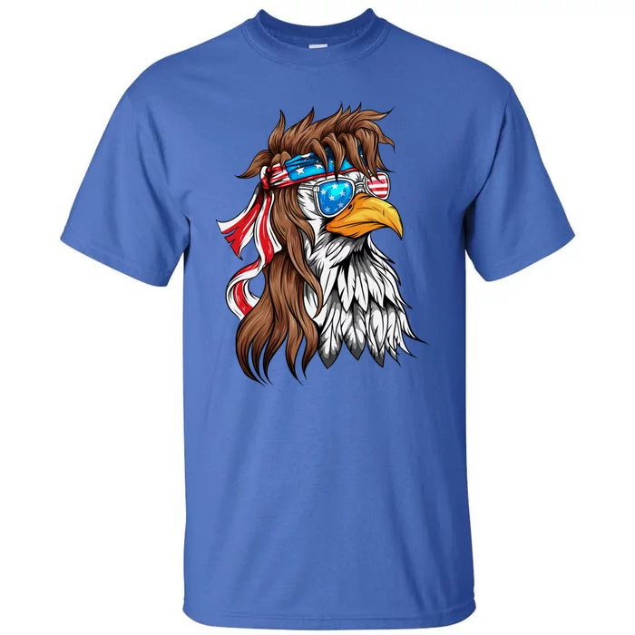 Usa Eagle Us Flag Bandana America National Day Gift Tall T-Shirt