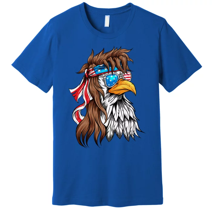 Usa Eagle Us Flag Bandana America National Day Gift Premium T-Shirt