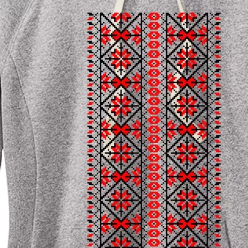 Ukrainian Embroidery Vyshyvanka Print Folk Ethnic Ornament Women's Fleece Hoodie