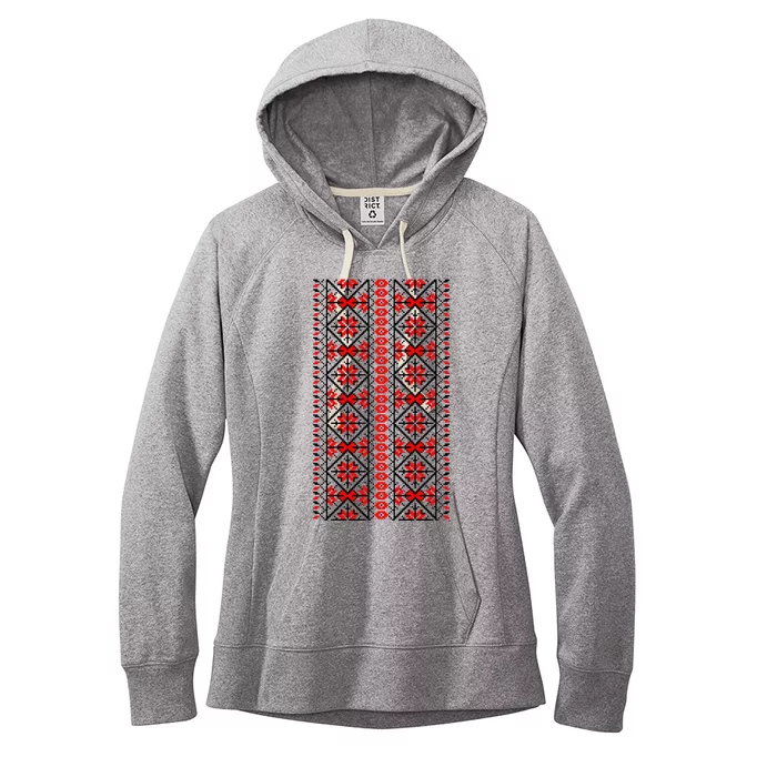 Ukrainian Embroidery Vyshyvanka Print Folk Ethnic Ornament Women's Fleece Hoodie