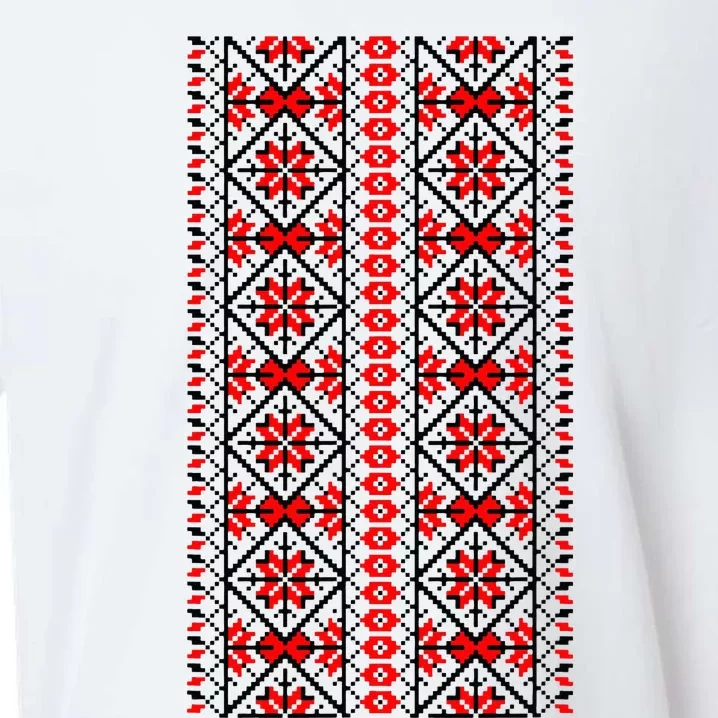 Ukrainian Embroidery Vyshyvanka Print Folk Ethnic Ornament Sueded Cloud Jersey T-Shirt