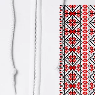 Ukrainian Embroidery Vyshyvanka Print Folk Ethnic Ornament Full Zip Hoodie