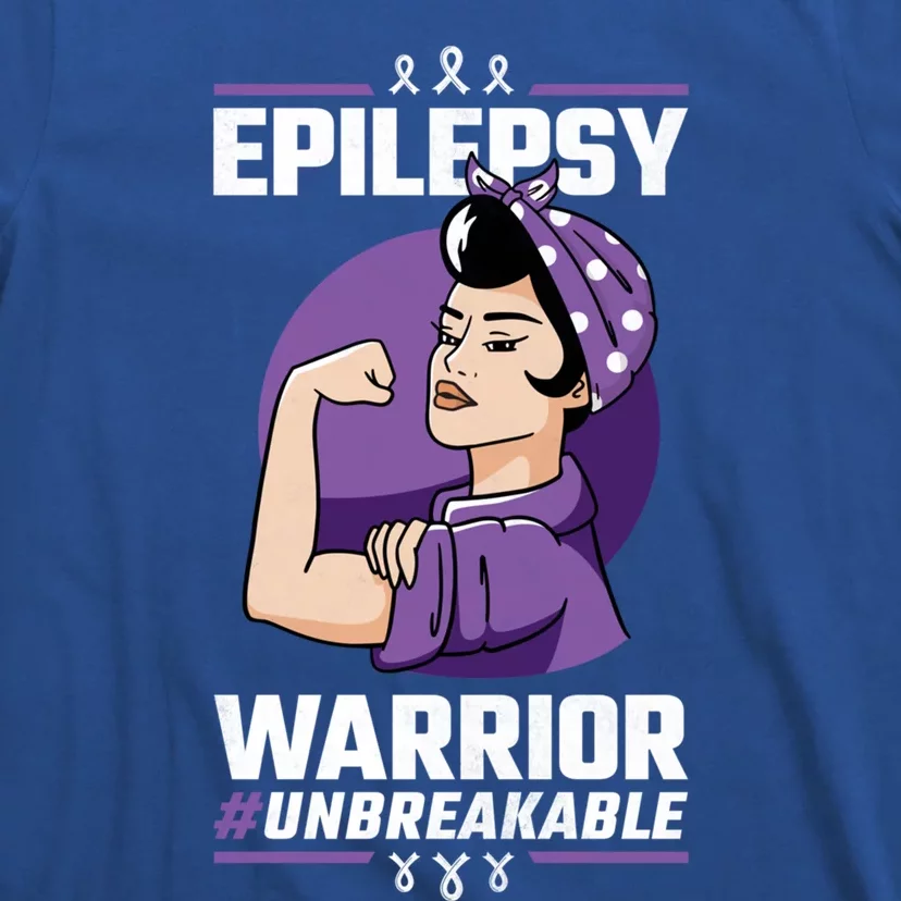 Unbreakable Epilepsy Warrior Epilepsy Awareness Gift T-Shirt