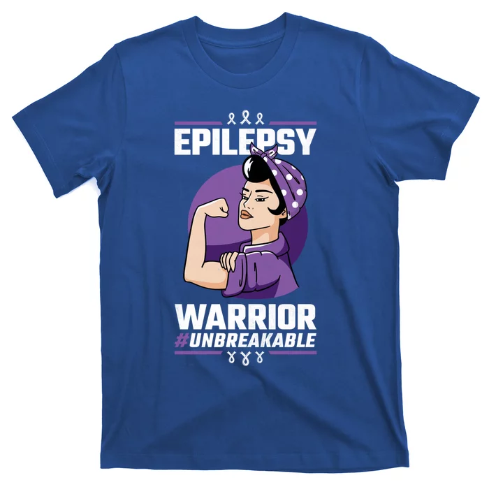 Unbreakable Epilepsy Warrior Epilepsy Awareness Gift T-Shirt