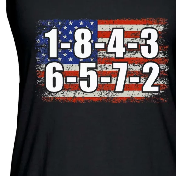 Usa Flag 18436572 Firing Order Small Block Engine V8 Block Ladies Essential Flowy Tank