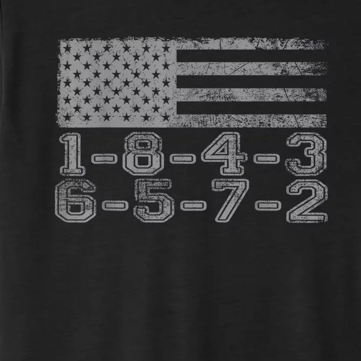 Usa Flag 18436572 Firing Order Small Block Engine Gift ChromaSoft Performance T-Shirt