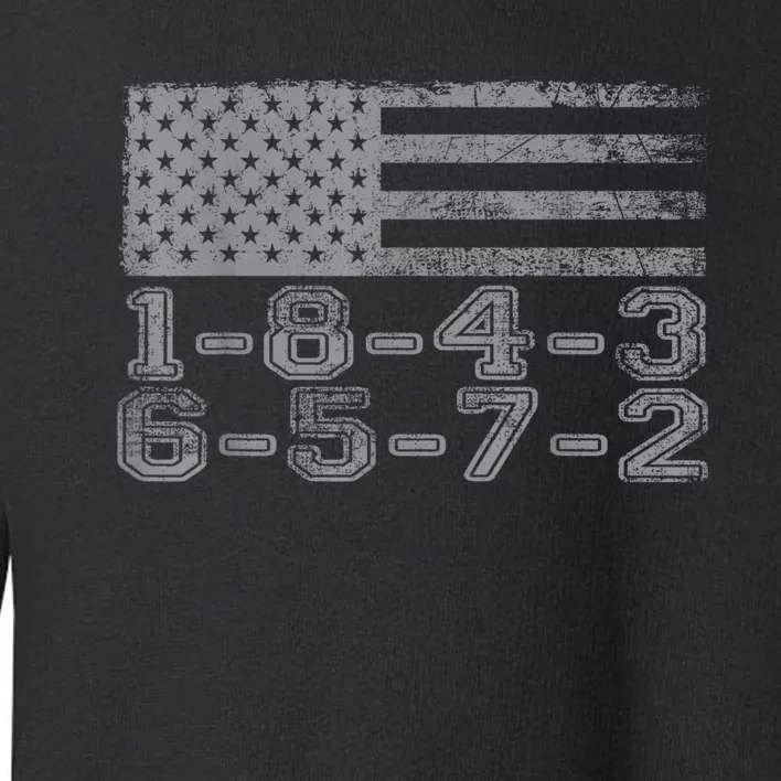 Usa Flag 18436572 Firing Order Small Block Engine Gift Toddler Sweatshirt