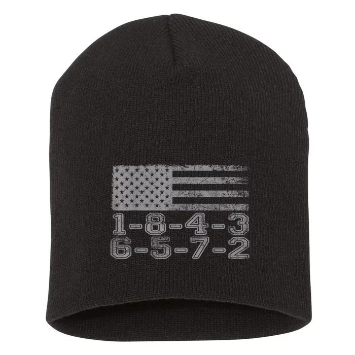 Usa Flag 18436572 Firing Order Small Block Engine Gift Short Acrylic Beanie