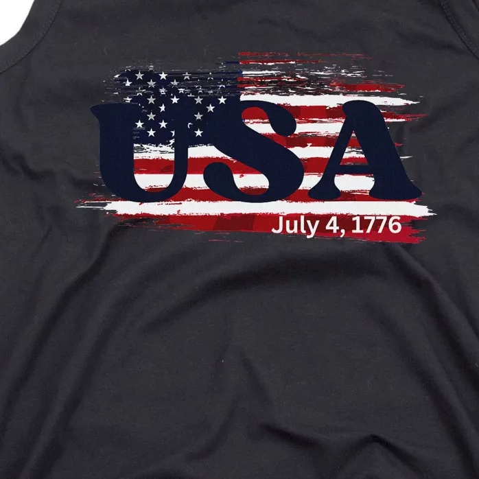 Usa Flag 1776 Independence Day Pride Tank Top