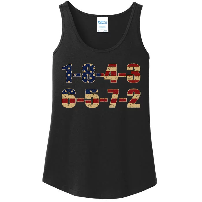 USA Flag 18436572 Firing Order Small Block Ladies Essential Tank