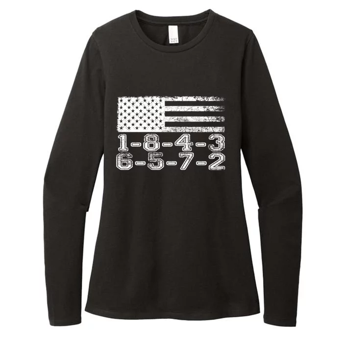 Usa Flag 18436572 Firing Order Small Block Engine V8 Block Gift Womens CVC Long Sleeve Shirt