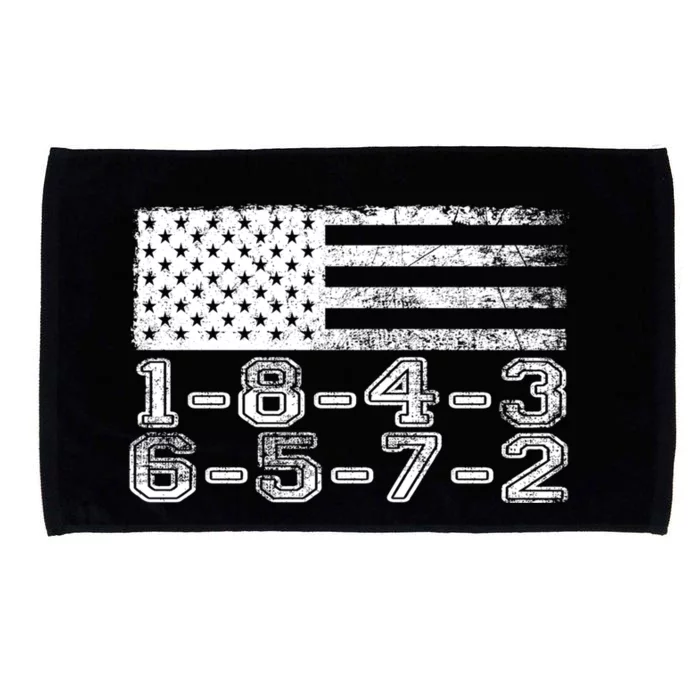 Usa Flag 18436572 Firing Order Small Block Engine V8 Block Gift Microfiber Hand Towel