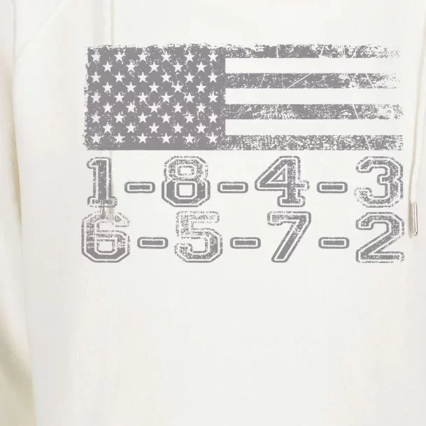 USA Flag 18436572 Firing Order Small Block Engine V8 Block Womens Funnel Neck Pullover Hood