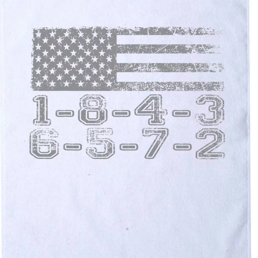 USA Flag 18436572 Firing Order Small Block Engine V8 Block Platinum Collection Golf Towel