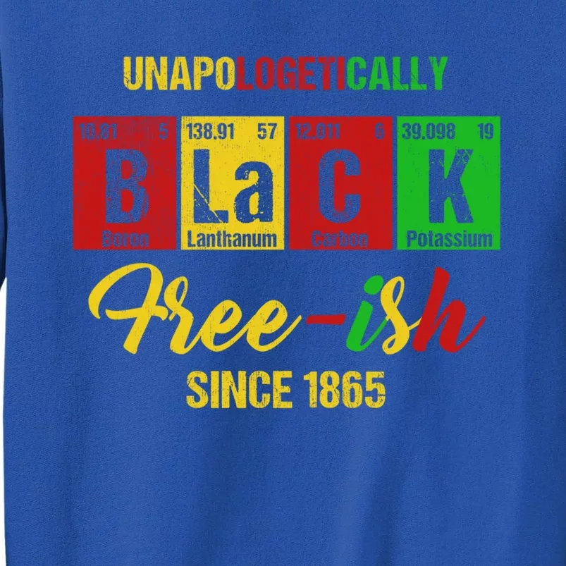 Unapologetically Freegiftish 1865 Juneteenth Black History Gift Tall Sweatshirt