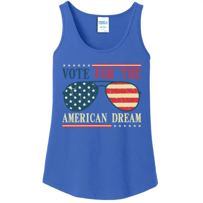 Usa Flag 2024 Quote I Vote For The American Dream Great Gift Ladies Essential Tank