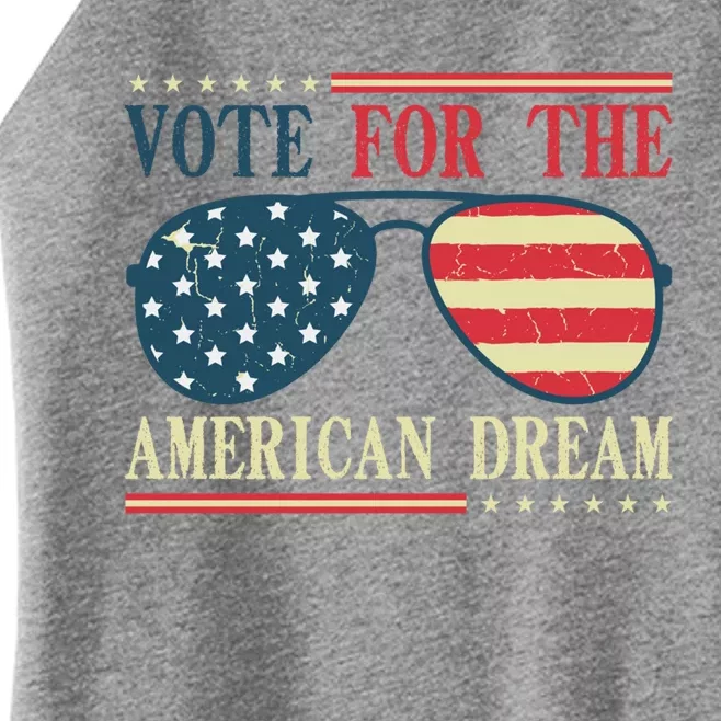 Usa Flag 2024 Quote I Vote For The American Dream Great Gift Women’s Perfect Tri Rocker Tank