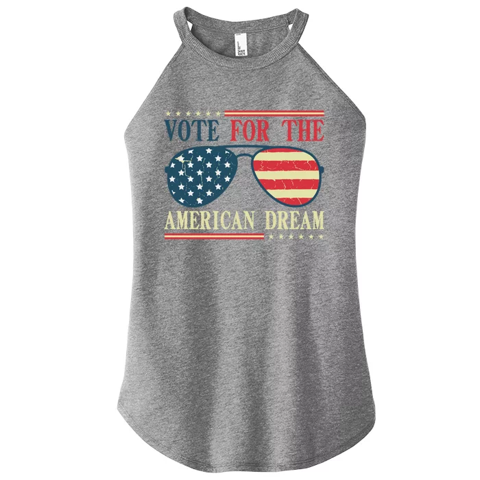 Usa Flag 2024 Quote I Vote For The American Dream Great Gift Women’s Perfect Tri Rocker Tank