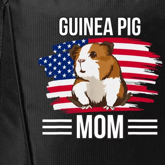 USA Flag 4th Of July Mother's Day Merica Guinea Pig Mom City Backpack