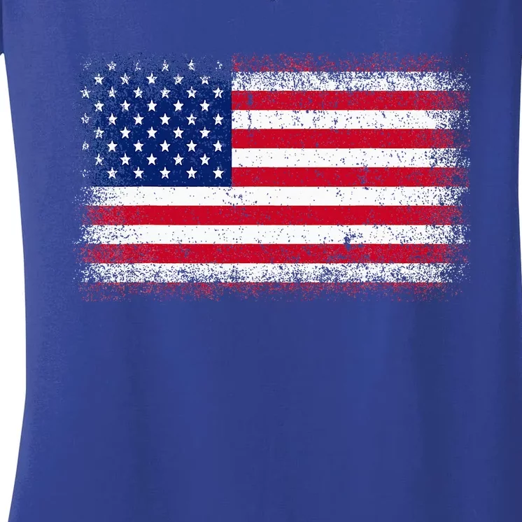 Us Flag 4th Of July Usa Flag American Flag Women's V-Neck T-Shirt