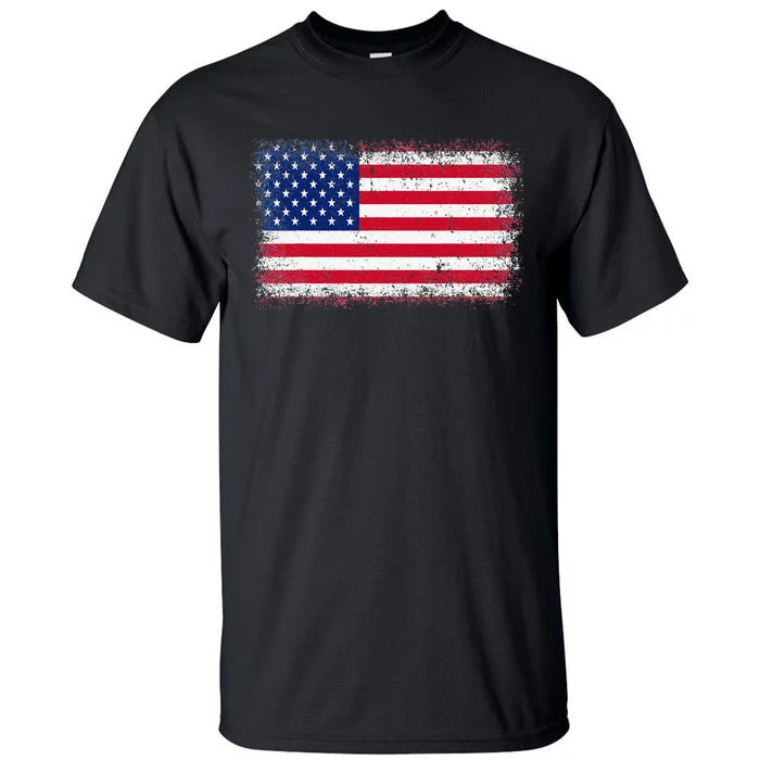 US Flag 4th of July USA Flag American Flag Tall T-Shirt