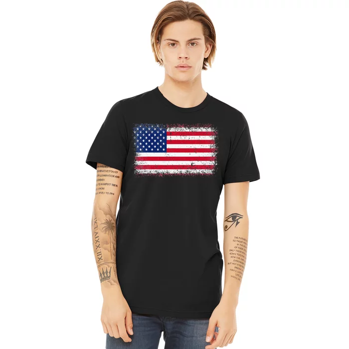 US Flag 4th of July USA Flag American Flag Premium T-Shirt