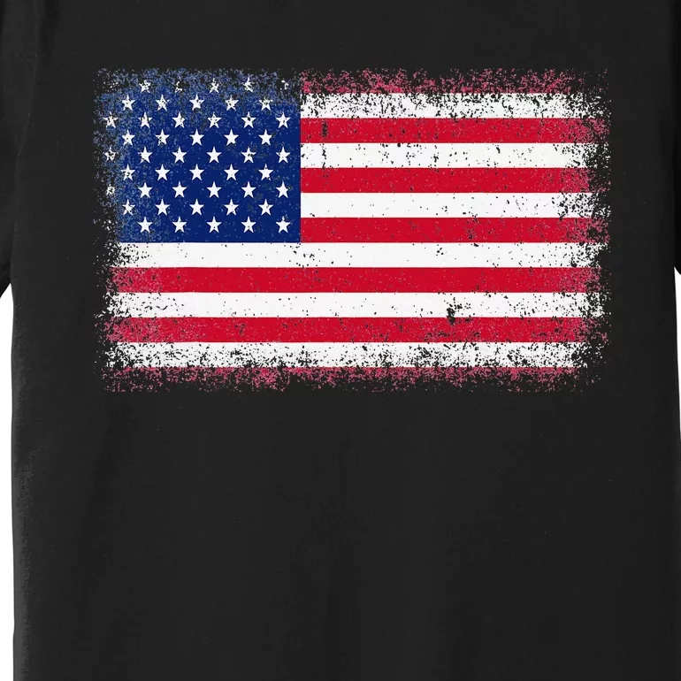 US Flag 4th of July USA Flag American Flag Premium T-Shirt