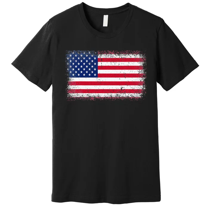 US Flag 4th of July USA Flag American Flag Premium T-Shirt